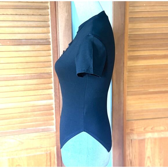 Gothic Lolita EGL Punk Victorian Heart & Cross Black Short Sleeve Tee Top - Picture 6 of 7